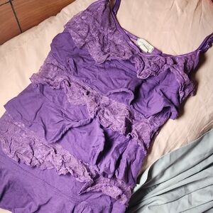 Zenana Outfitters Violet Lace Chemise